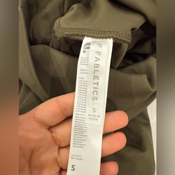 Motion365+ High-Waisted Moto Legging Size S Dark Moss - Picture 6 of 7